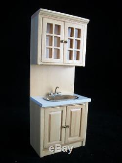 Deluxe Kitchen Set Oak T4725 dollhouse miniature 8pc 1/12 scale wood