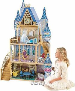 Disney Princess Doll House Cinderella Dolls House 5 rooms 11pc furniture