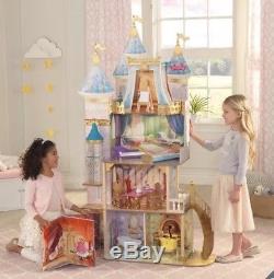 Disney Princess Dollhouse Girls Wooden Role Play Inc Furniture Xmas Present