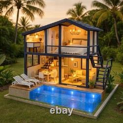 Diy Miniature Doll House Kit Craft Family Fun Model Building Toy