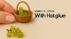 Diy Miniature Grape With Hot Glue Realistic Dollhouse Food