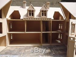 Doll House 1/12 Scale Large House The Draycott Gothic Manor 4ft wide KIT by DHD