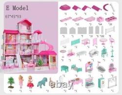 Doll House 4 Storey Mansion With 305 Accessories