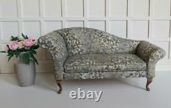 Doll House Asymmetric Sofa & Cushions 112 Scale Miniature Handmade by Jaydee