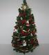Doll House Shoppe Red Gold Christmas Tree Dhs49123 Miniature