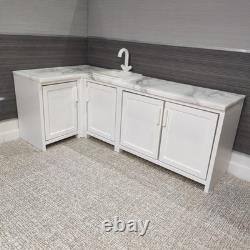 Doll Kitchen Cabinet with Marble Worktop 6th Scale Dollhouse Miniature Furniture
