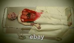 Doll miniature handcrafted Medical Hospital Asylum Morgue Autopsy body 1/12th