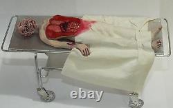 Doll miniature handcrafted Medical Hospital Asylum Morgue Autopsy body 1/12th
