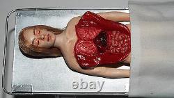 Doll miniature handcrafted Medical Hospital Morgue Autopsy body Caucasian Female