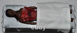 Doll miniature handcrafted Medical Morgue Autopsy body African American Female