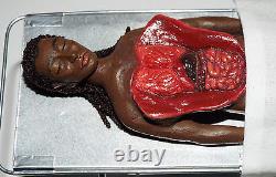 Doll miniature handcrafted Medical Morgue Autopsy body African American Female