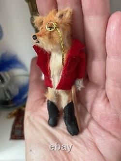 DollHouse Fox Miniature Realistic Handmade 112 Victorian Style Dolls House Art