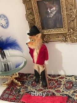 DollHouse Fox Miniature Realistic Handmade 112 Victorian Style Dolls House Art