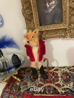 DollHouse Fox Miniature Realistic Handmade 112 Victorian Style Dolls House Art