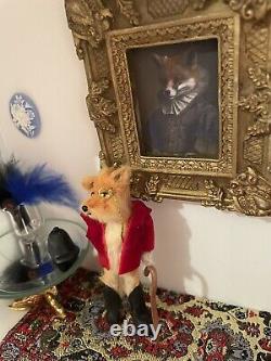 DollHouse Fox Miniature Realistic Handmade 112 Victorian Style Dolls House Art