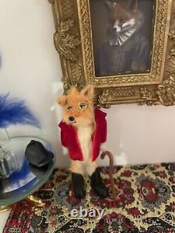 DollHouse Fox Miniature Realistic Handmade 112 Victorian Style Dolls House Art