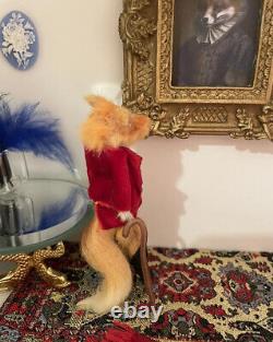 DollHouse Fox Miniature Realistic Handmade 112 Victorian Style Dolls House Art