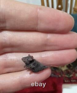 DollHouse Miniature Mouse Realistic Handmade Rat OOAK 112 Dolls House Art Doll