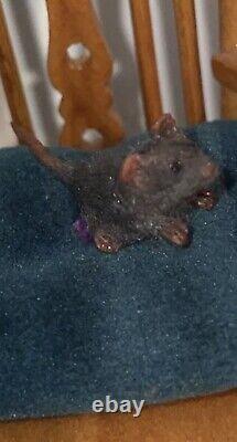 DollHouse Miniature Mouse Realistic Handmade Rat OOAK 112 Dolls House Art Doll