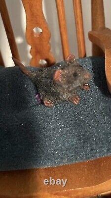 DollHouse Miniature Mouse Realistic Handmade Rat OOAK 112 Dolls House Art Doll