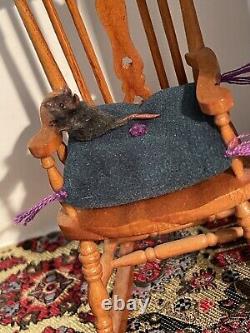 DollHouse Miniature Mouse Realistic Handmade Rat OOAK 112 Dolls House Art Doll