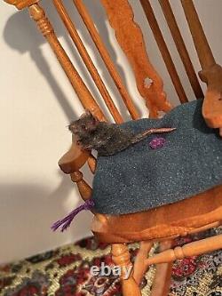 DollHouse Miniature Mouse Realistic Handmade Rat OOAK 112 Dolls House Art Doll