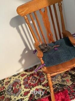 DollHouse Miniature Mouse Realistic Handmade Rat OOAK 112 Dolls House Art Doll