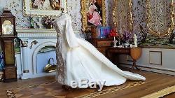 Dollhouse Artisan Taller Targioni Miniature OOAK Wedding Gown Dress Form 112