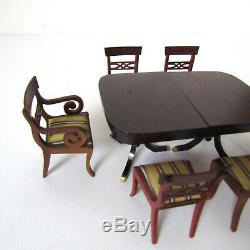 Dollhouse LYNNFIELD Sonia Messer Dining Room Table Duncan Phyfe Furniture Lot