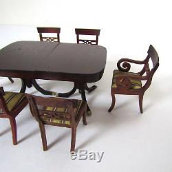 Dollhouse LYNNFIELD Sonia Messer Dining Room Table Duncan Phyfe Furniture Lot