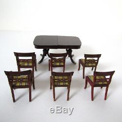 Dollhouse LYNNFIELD Sonia Messer Dining Room Table Duncan Phyfe Furniture Lot