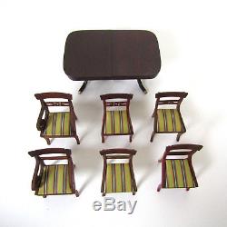 Dollhouse LYNNFIELD Sonia Messer Dining Room Table Duncan Phyfe Furniture Lot