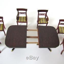 Dollhouse LYNNFIELD Sonia Messer Dining Room Table Duncan Phyfe Furniture Lot