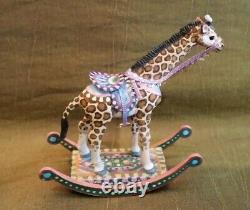 Dollhouse Miniature Amanda Skinner Rocking Giraffe