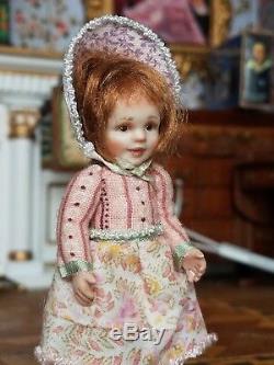 Dollhouse Miniature Artisan Amanda Skinner Toddler Doll 112