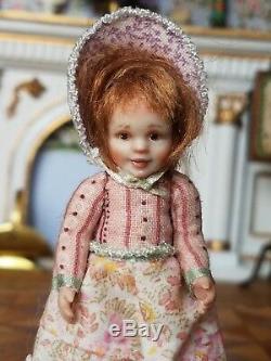 Dollhouse Miniature Artisan Amanda Skinner Toddler Doll 112