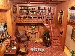 Dollhouse Miniature Artisan Class Library Roombox