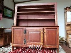 Dollhouse Miniature Artisan David White Country Welsh Cupboard Signed 112