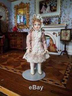 Dollhouse Miniature Artisan Porcelain Antique Repro Bebe Doll #3 112