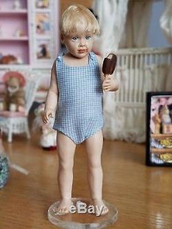 Dollhouse Miniature Artisan Susan Scogin Limited Edition Boy Doll 112