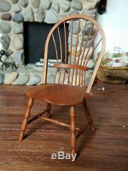 Dollhouse Miniature Artisan William Bill Clinger Windsor Chair 112 A/A