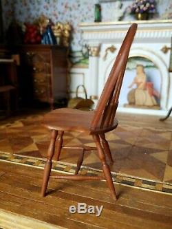 Dollhouse Miniature Artisan William Bill Clinger Windsor Chair 112 B/A