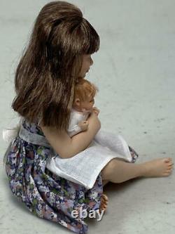 Dollhouse Miniature Artist Susan Scogin Lucie Doll W Her Baby 107/500