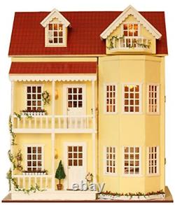 Dollhouse Miniature DIY House Kit Manual Creative With Furniture Romantic Art