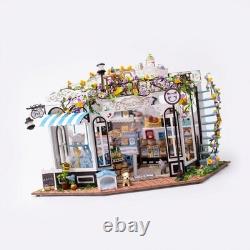 Dollhouse Miniature DIY Kits Pet Club with Furniture DIY