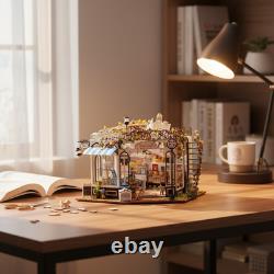 Dollhouse Miniature DIY Kits Pet Club with Furniture DIY