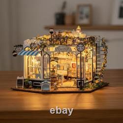 Dollhouse Miniature DIY Kits Pet Club with Furniture DIY