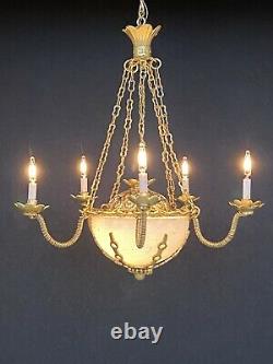 Dollhouse Miniature Handcrafted 5 Arm 6 Light French Style 112 12V