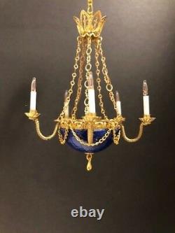 Dollhouse Miniature Handcrafted 5 Arm Chandelier French Victorian Style 112 12V