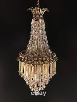Dollhouse Miniature Handcrafted Crystal Chandelier 112 12V